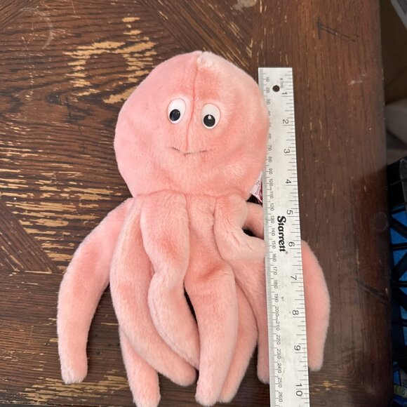 Ty Beanie Buddies INKY the Pink Octopus 10-inch Plush Vintage 2001 Buddy - Picture 7 of 7